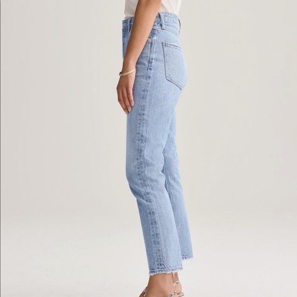 Agolde Riley High Rise Straight Crop (Blur) - Picture 7 of 8